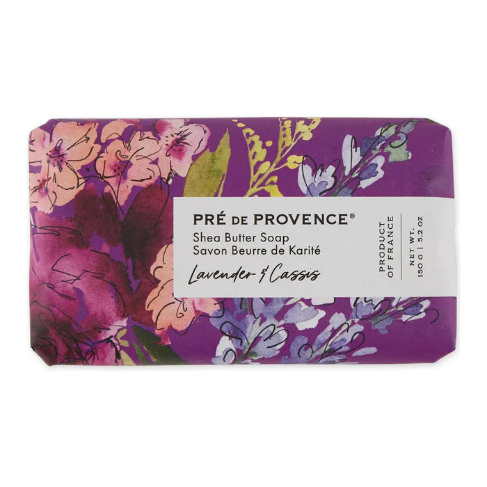 Pre de Provence Lavender & Cassis Shea Butter Soap 150g