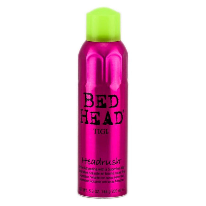 Tigi Bed Head Headrush Shine Adrenaline with Superfine Mist 5.3 oz