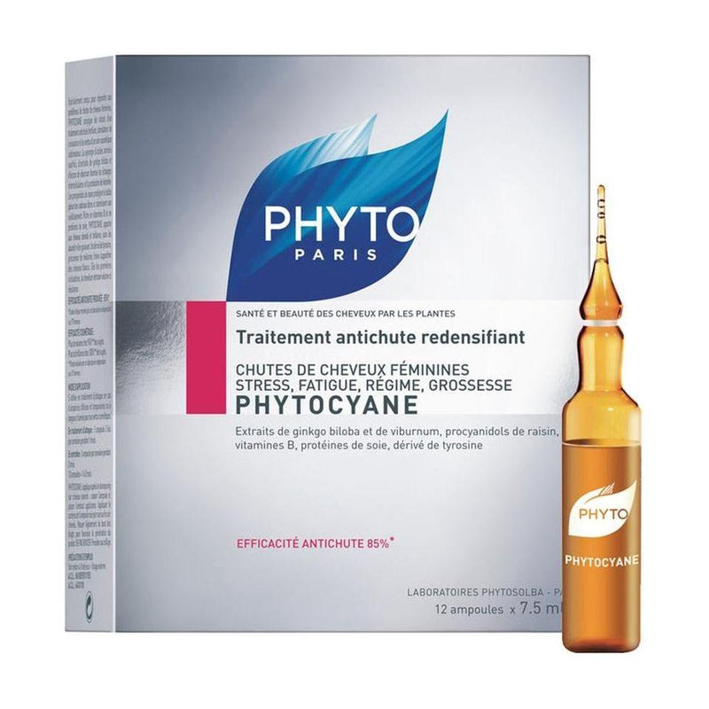 Phyto Phyto Phytocyane Revitalizing Serum 0.25 Oz Hair Serum Light Gray