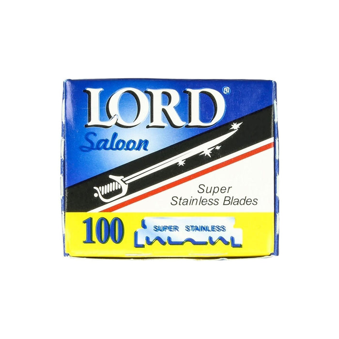 Lord Saloon Super Stainless Shavette Blades 100 count