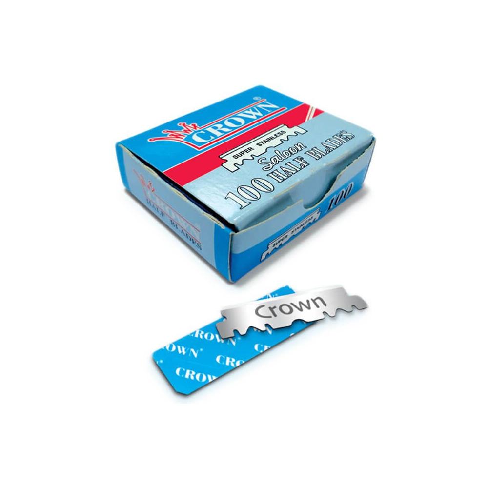 Crown Crown Super Shaving Blades Razor Single Edge Half Straight Barber  100 Blades Shaving & Grooming