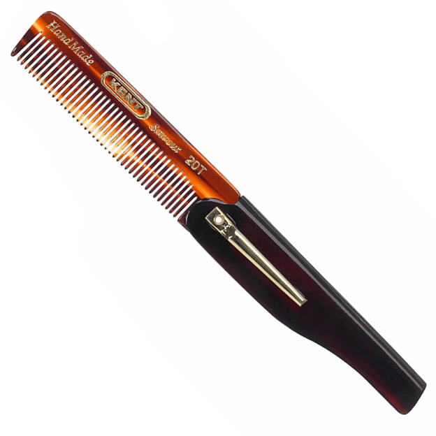 Kent Handmade Comb 20T - 100 mm Men's Folding Pocket Comb