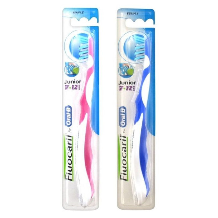 Fluocaril & Oral B Junior 7-12y/o Toothbrush Assorted Colors