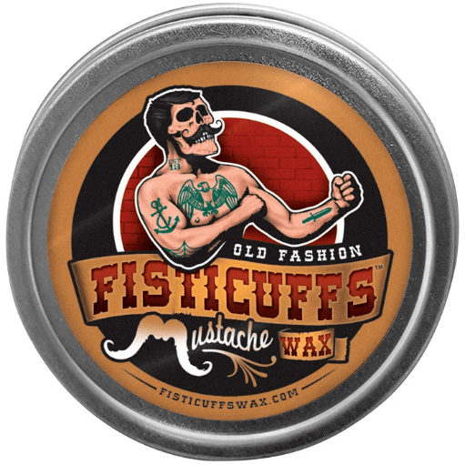 Fisticuffs Fisticuffs Original Old Fashion Strong Hold Mustache Wax 1 Oz. Tin Mustache Wax
