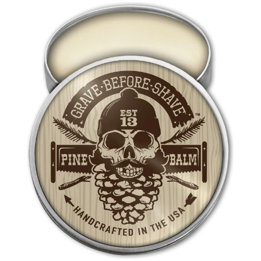 Grave Before Shave Grave Before Shave Pine Scent Beard Balm pine cedar Wood Scent  2 oz Beard Balm