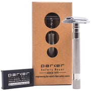 Parker Parker 64S Stainless Steel Handle With Closed Comb Head Safety Razor Safety Razor