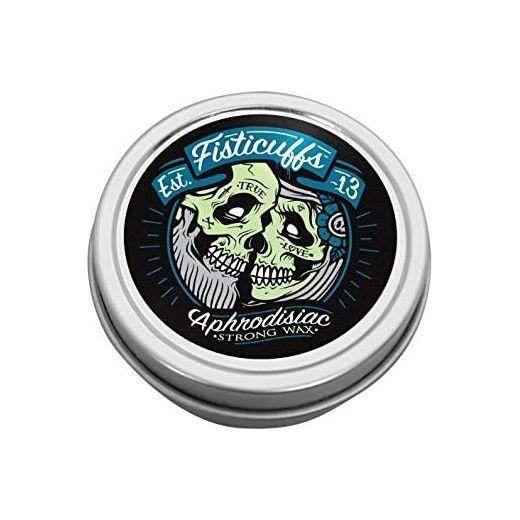 Fisticuffs Fisticuffs Strong Hold Mustache Wax Leather/cedar Wood Scent 1 Oz. Tin Mustache Wax Light Gray