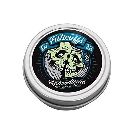 Fisticuffs Strong Hold Mustache Wax Leather/cedar Wood Scent 1 Oz. Tin