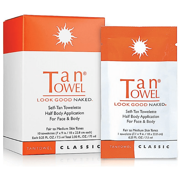 Tan Towel TanTowel Look Good Naked Self-Tan Towelettes 10 pack Self-Tan Towelettes