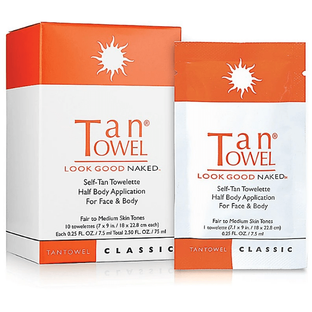 TanTowel Look Good Naked Self-Tan Towelettes 10 pack