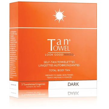 Tan Towel Total Body Dark Tan Towelette 5-Pack