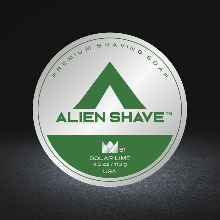 Alien Shave Solar Lime Premium Shaving Soap 4 Oz