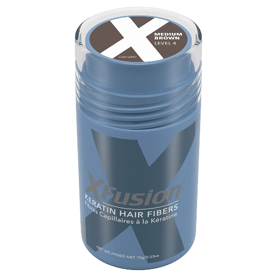 Xfusion Keratin Hair Fibers Medium Brown 0.53 oz
