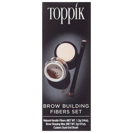 Toppik Brow Building Fibers Set Medium Brown Eyebrow 0.07 oz