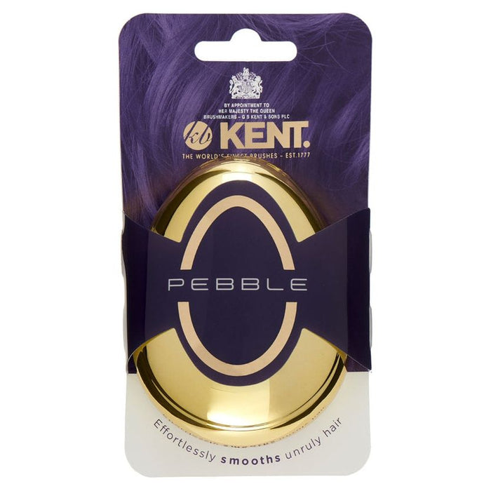 Kent Pebble Gold Shampoo & Scalp Massage Detangler hair brush -  4Oz