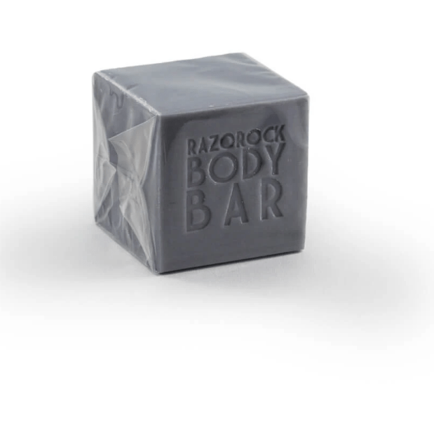 RazoRock Artisan Bath Bar Soap Cube XXX With Charcoal 7 Oz
