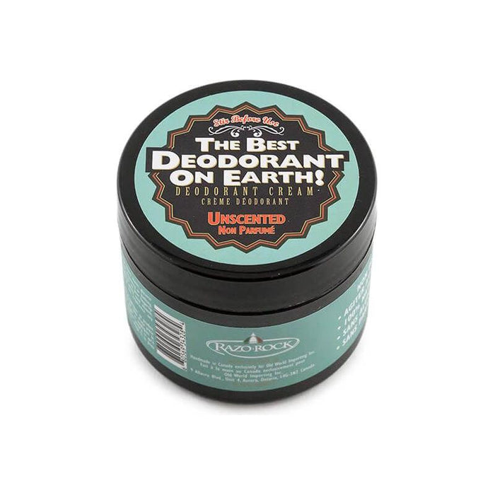 RazoRock "The Best Deodorant on Earth!" - Deodorant Cream - Unscented 75g