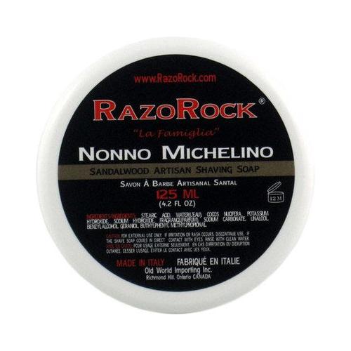 RazoRock Nonno Michelino Sandalwood Hard Soap 4.2 Oz