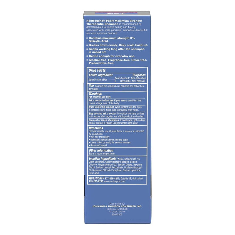 Neutrogena Neutrogena T/Sal Scalp Build-Up Control Therapeutic Shampoo 4.5 fl oz Therapeutic Shampoo