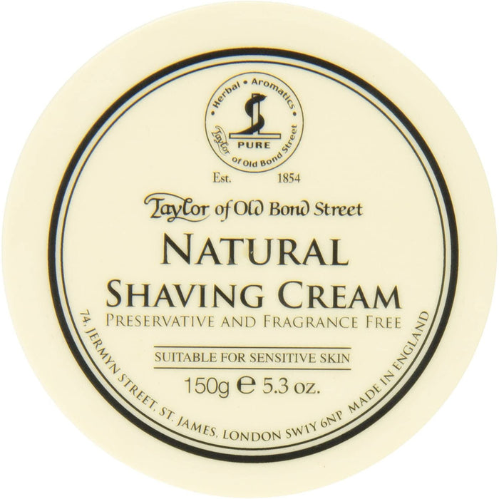 Taylor Of Old Bond Street Natural Shaving Cream Bowl 150g