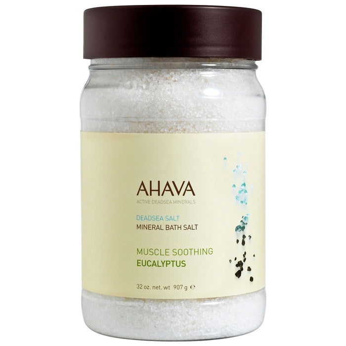 Ahava Deadsea Salt Mineral Bath Salt Muscle Soothing Eucalyptus 32.0 Oz