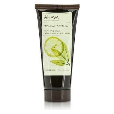 Ahava Mineral Botanic Velvet Hand Cream Lemon And Sage 3.4 Oz