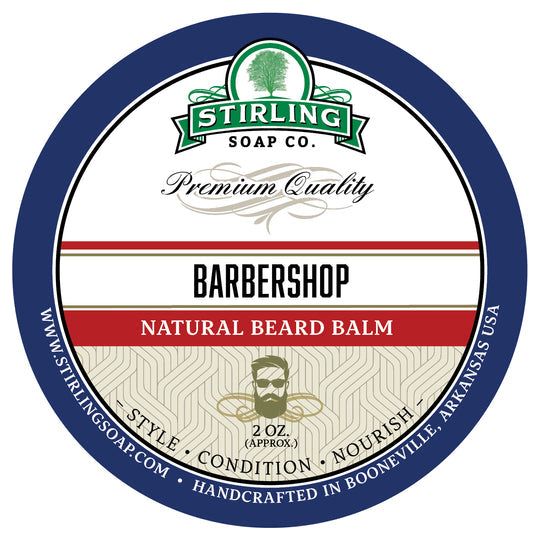 Stirling Soap Co. Barbershop Natural Beard Balm 2 Oz