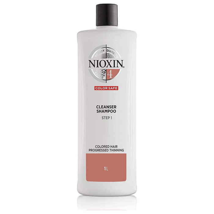 Nioxin System 4 Cleanser Shampoo for Fine ChemicallyTreated Hair 33 fl oz