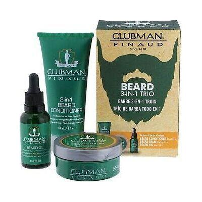 Clubman Pinaud Clubman Beard 3-In-1 Trio Beard Care Set