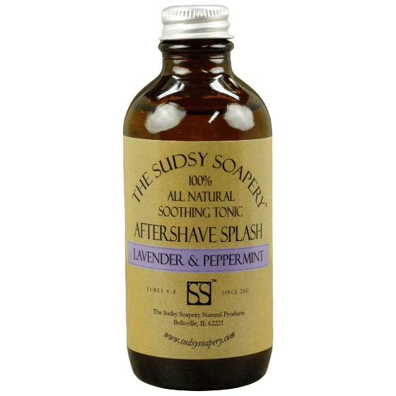 The Sudsy Soapery Lavender & Peppermint Aftershave splash 4 Oz