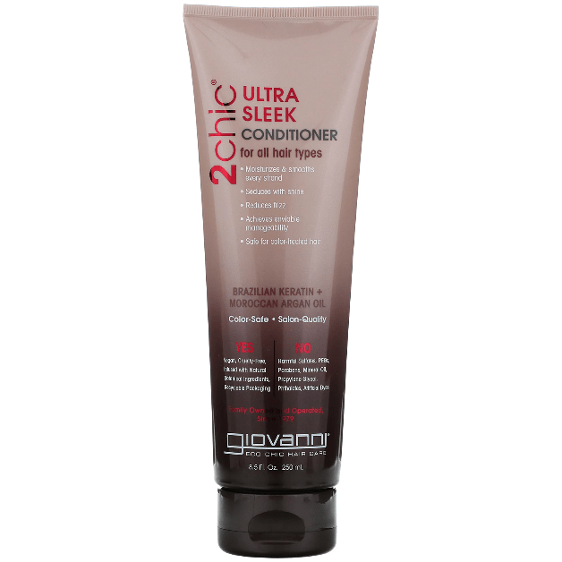 Giovanni Giovanni 2chic Ultra-Sleek Conditioner, Brazilian Keratin & Argan Oil, 8.5 Oz Hair Conditioner
