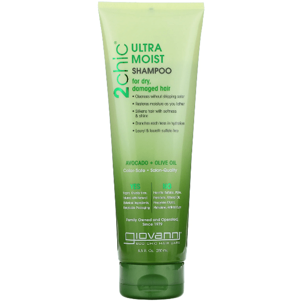 Giovanni Giovanni 2Chic Avocado & Olive Oil Ultra-Moist Shampoo 8.5 oz Shampoo Gray