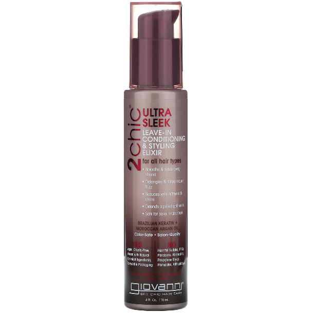 Giovanni 2 Chic Ultra Sleek Leave-in Conditioner & Styling Elixi 4 oz