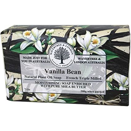 Wavertree & London Australian Natural Vanilla Bean Luxury Soap Bar 7 Oz