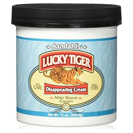 Lucky Tiger Barber Shop Disappearing Menthol Cream 12 Oz
