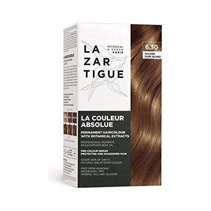 Lazartigue La Couleur Absolue Permanent Hair Color Kit 6.30 Golden Dark Blond