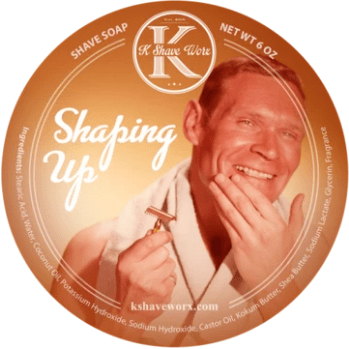 K Shave Worx Shaping Up Shave Soap 6 Oz