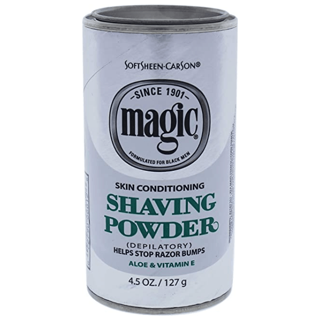 Magic Magic Skin Conditioning Shaving Powder with Aloe & Vitamin E 127G Shaving Powder Gray