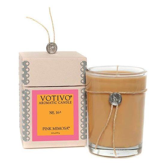 Votivo Aromatic Candle Pink Mimosa 6.8oz