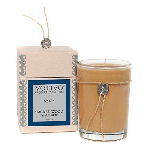 Votivo Votivo Aromatic Candle Smoked Wood & Amber 6.8 Aromatic Candle