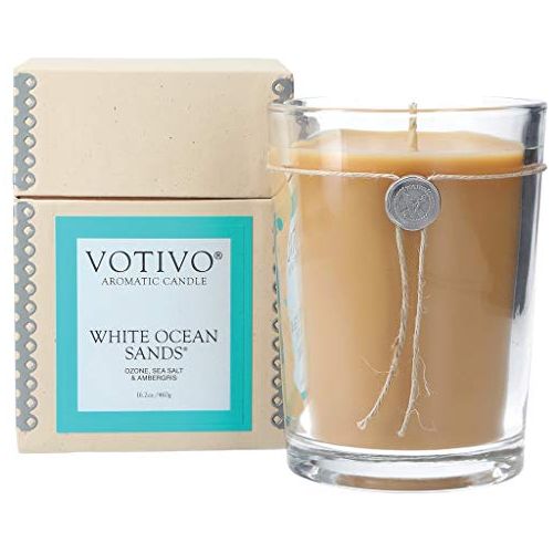 Votivo Aromatic Candle White Ocean Sands 6.8oz