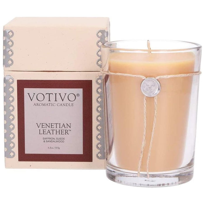 Votivo Aromatic Candle Venetian Leather 6.8oz