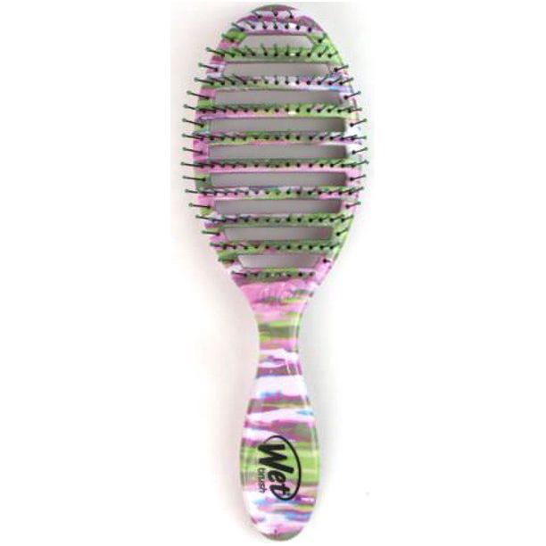 Wet Brush Speed Dry Detangle HeatFlex Bristles Hair Brush Travel Pink Multi