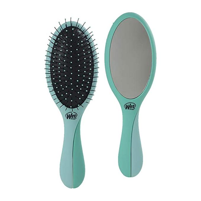 Wet Brush Hair Brush with Mirror - Teal