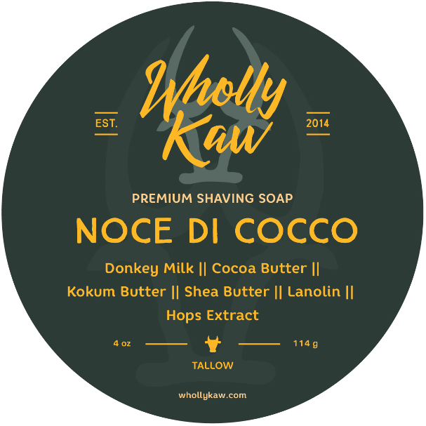 WhollyKaw Wholly Kaw Noce di Cocco Tallow Shaving Soap 4 Oz Shaving Soap