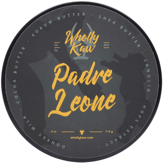 Wholly Kaw Padre Leone Tallow Shaving Soap 4 Oz