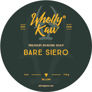 Wholly Kaw Bare Siero Tallow Shaving Soap 4 Oz