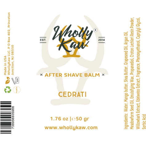 Wholly Kaw Cedrati After Shave Balm 1.76 Oz