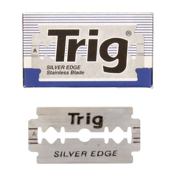 Trig Silver Edge Stainless DE Blades 10 Pack