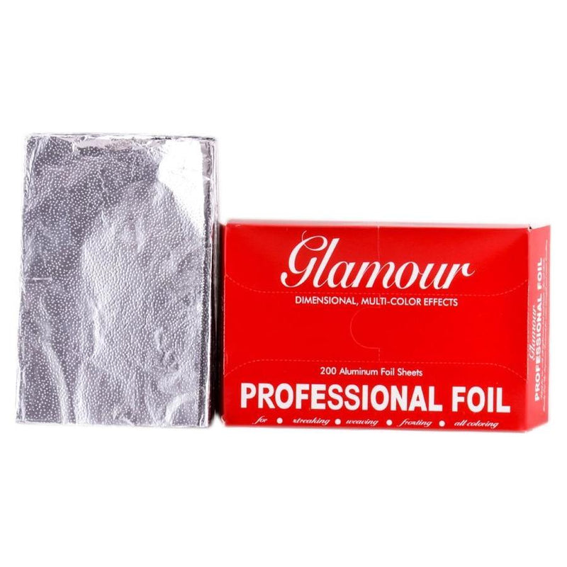 Glamour Glamour Professional Aluminum Foil - 200 Sheets Professional Aluminum Foil